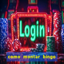 como montar bingo brinquedos toia