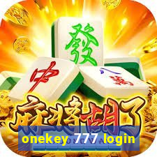 onekey 777 login