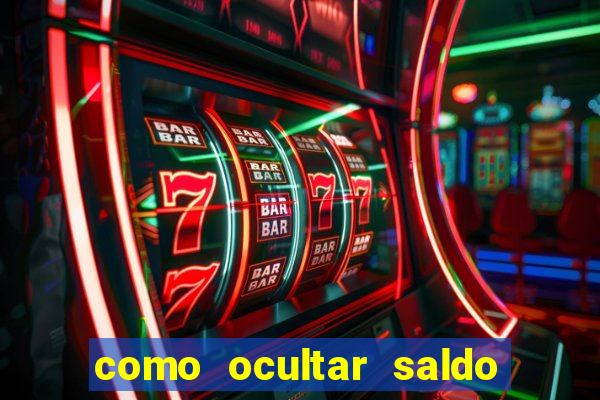 como ocultar saldo na betfair