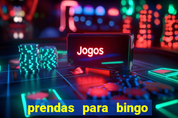 prendas para bingo de natal