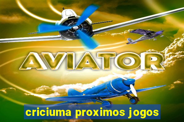 criciuma proximos jogos