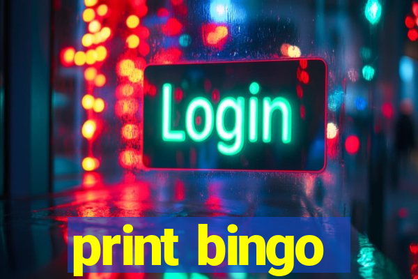 print bingo