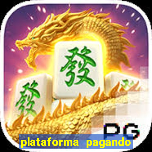 plataforma pagando fortune tiger