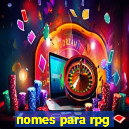 nomes para rpg