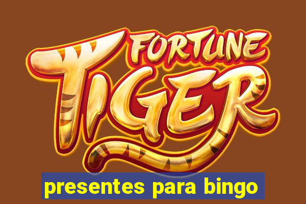 presentes para bingo